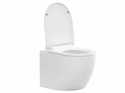 Vente-unique Pack de inodoro flotante mate con bastidor de soporte y placa de activación, JAVOINE