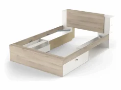 Sale Pack Dorm. Nórdico Izzy Mate/Roble Kronberg: Cama y Cómoda Blanco