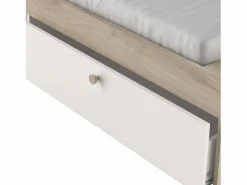 Sale Pack Dorm. Nórdico Izzy Mate/Roble Kronberg: Cama y Cómoda Blanco
