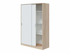 Pack Dormitorio Alaya y Roble 150cm (cama+cabecero+2 Mesas+arm.)