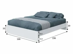 Pack Dormitorio Ethna Cama, Cabecero, Mesitas y Vestidor /Natur Dormitorio Completo