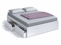 Pack Dormitorio Etnha: Cabecero, 2 Mesitas, Cama c/Cajones, Cómoda