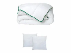 DREAMEA Pack Edredón 220 x 240 + 2 almohadas 60 x 60 cm - Anti-ácaros Greencare - AZYLIA II