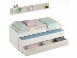Pack Muebles Dorm. Juvenil Roble Cama+Armario+Escritorio Dormitorio Completo