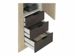 Outlet Pack Muebles Dormitorio Andy Armario Cabezal Mesitas Cama 150x190 Dormitorio Completo