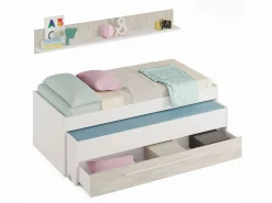 Pack Muebles Dormitorio Juvenil y Roble: Cama + Armario + Escritorio.