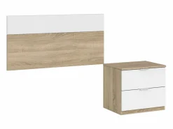 Online Pack Muebles Dormitorio Juvenil Luca y Roble: Armario, Cabecero, Mesita Dormitorio Completo
