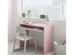 Outlet Pack Muebles Estudio I-Joy : Escritorio + Estantería Juvenil Infantil Rosa