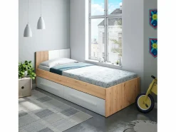 Pack muebles juvenil cama y armario mate y roble nodi diseño moderno Dormitorio Completo