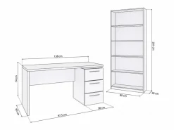 Online Pack office Sasha Plus Blanco Artik (Blanco Mate) Mesa De Ordenador