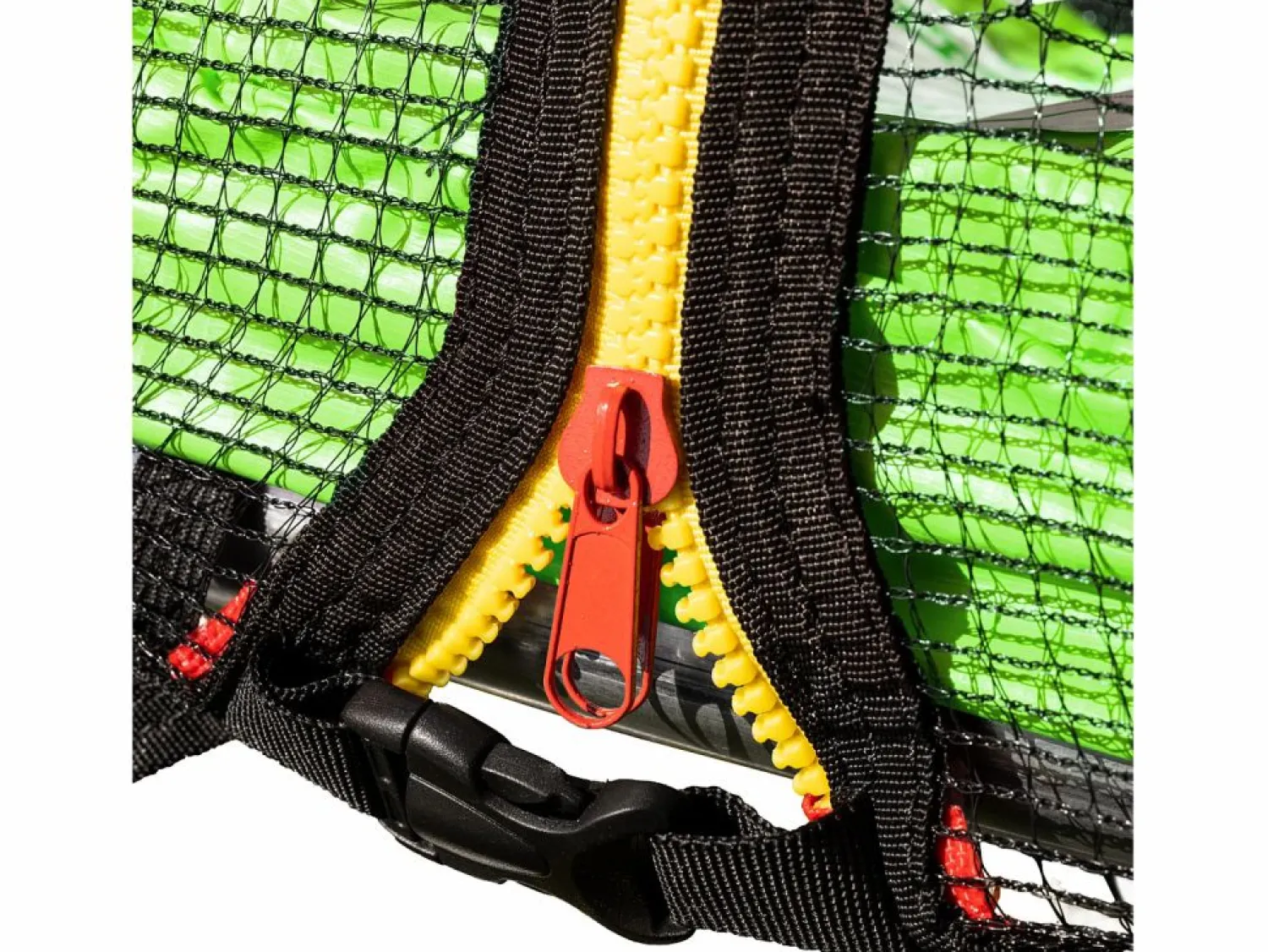 New Happy Garden Pack Premium Trampolín 180cm reversible / azul CAIRNS + red, escalera, funda y kit de anclaje Verde
