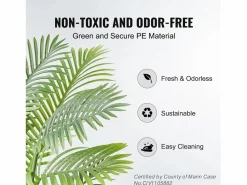 Palmera Artificial de Caña Dorada de 2 m de SucceBuy, Decoración Vegetal Realista de Imitación