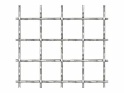 Hot Panel de malla alambre rizado acero inox. 50x50 cm 21x21x2,5 mm ES530790 Plateado