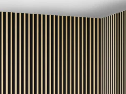 New Vente-unique Panel de pared 3D, paquete de 2,83 m², negro y dorado, juego de 8 piezas, CLINTON Negro / Dorado