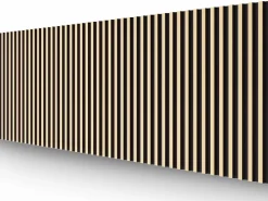 New Vente-unique Panel de pared 3D, paquete de 2,83 m², negro y dorado, juego de 8 piezas, CLINTON Negro / Dorado
