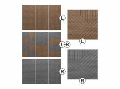 Vicco Panel de pared roble 52x0.8x52