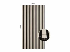 Panel de pared 60x120 cm gris