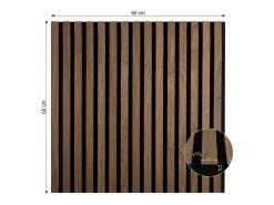 Sale Panel de pared 60x60x2,5 cm Marrón Panel De Pared