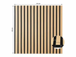 Sale Panel de pared 60x60x2.5 cm paneles acústicos de sonido natural Panel De Pared