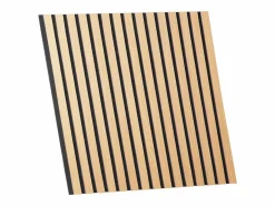 New Panel de pared 60x60x2.5 cm panel acústico natural para sonido Negro / Marru00f3n