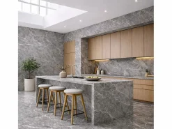 Panel decorativo efecto mármol gres porcelánico set de 6 piezas 4,3 m2 revestimiento de pared PVC en UV 120x60 Mármol