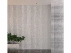 New Panel decorativo efecto piedra rayada 3D, juego de 12 piezas, 8,6 m², revestimiento de pared de PU, 120 x 60 x 2,5, color alabastro Blanco