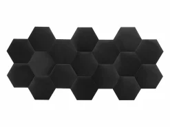 Sale Panel decorativo para cabecero de terciopelo gris HOPE L220 cm Cabecero Y Puente De Cama