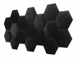 Sale Panel decorativo para cabecero de terciopelo gris HOPE L220 cm Cabecero Y Puente De Cama