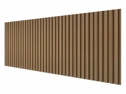 Clearance Vente-unique Panel mural 3D pack de 3,71 m² color madera natural lote de 8 piezas TATIANA Color natural oscuro