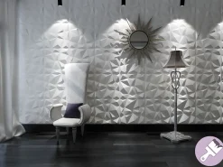 Sale Panel mural 3D para pintar 50x50 cm, pack de 3m2 ANGLY Panel De Pared