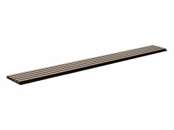 Hot Paneles Acústicos de Listones de Madera SucceBuy, Paneles de Pared de Madera MDF, para Decoración de Pared Interior Moderna, 240 x 20 cm Plateado