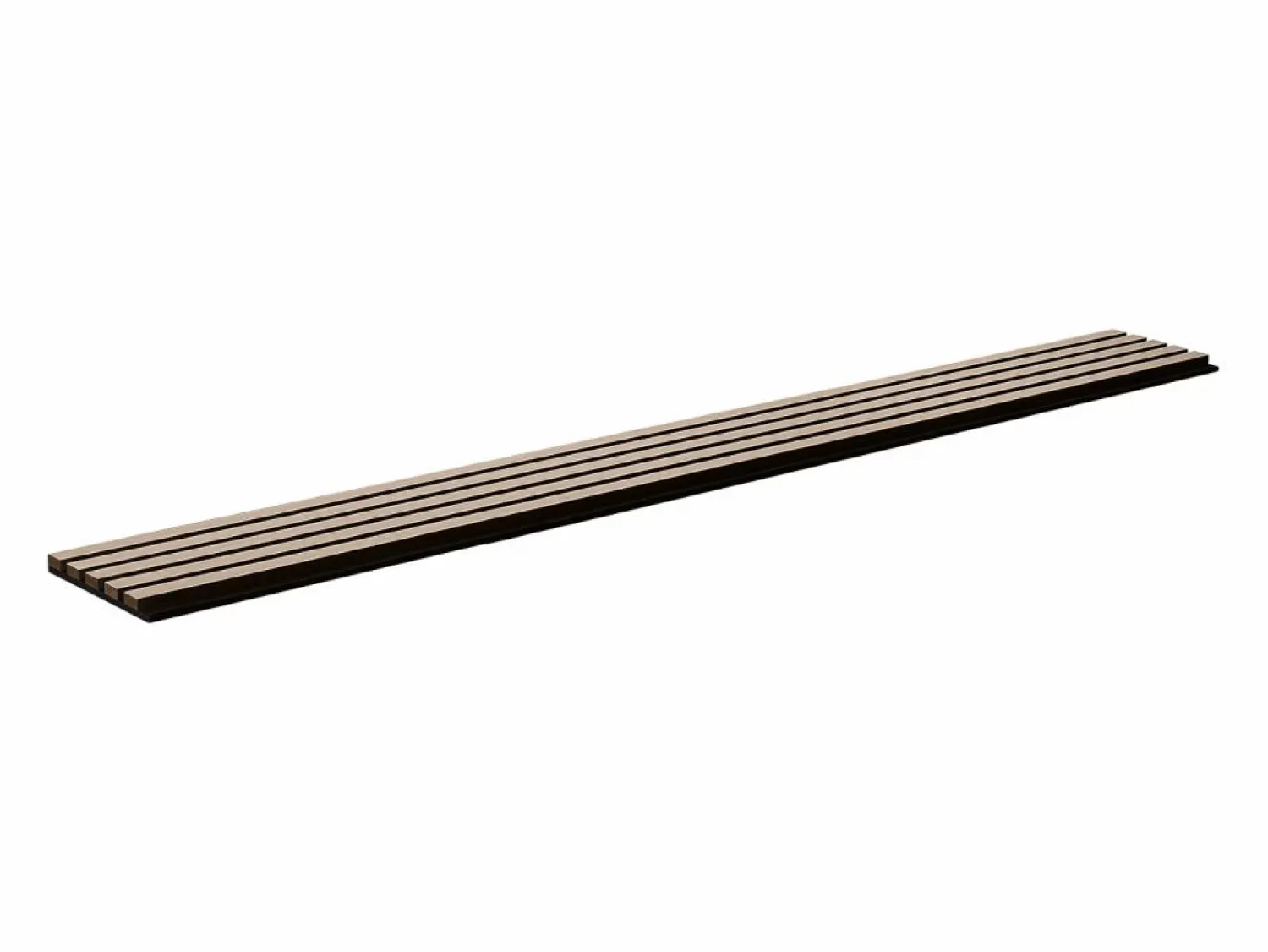Hot Paneles Acústicos de Listones de Madera SucceBuy, Paneles de Pared de Madera MDF, para Decoración de Pared Interior Moderna, 240 x 20 cm Plateado
