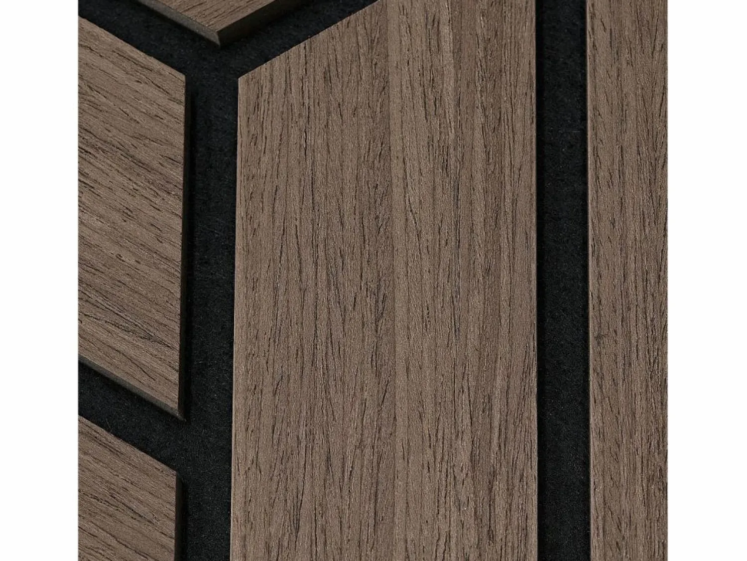 Outlet Paneles acústicos 30x26 cm Marrón Hexágono Panal Negro / Marru00f3n