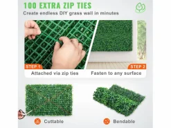 Paneles de Buxus Artificiales SucceBuy 61 x 40,6 cm 12 Piezas, Murales Artificiales de Buxus, Resistentes a UV