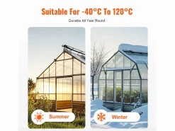 Discount Paneles de Invernadero SucceBuy de Policarbonato Lote de 14, 61cm X 122 cm X 0.8 cm, Hojas de Techo, Protección UV, Impermeable, Resistencia a Impactos para Jardín Transparente