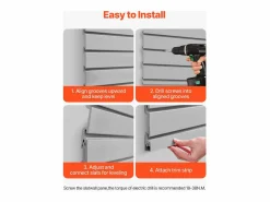Paneles de Pared con Rejillas PVC SucceBuy, Modulares para Herramientas de Garaje 122,5x64,5 cm,