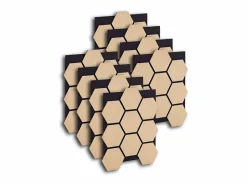 Outlet Paneles de pared 62x76 cm Hexágono natural Panel De Pared