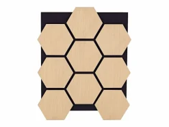 Outlet Paneles de pared 62x76 cm Hexágono natural Panel De Pared