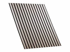 Discount Paneles de pared 60x60x2.5 cm gris Negro / Gris