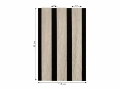 Sale Paneles de pared 11,5x19x2,5 cm marrón natural gris crema Negro / Gris / Marru00f3n / Crema