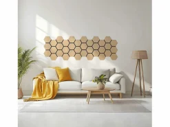 New Paneles de pared 62x76x2 cm natural Panel De Pared