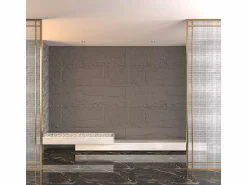 Best Paneles decorativos efecto piedra 3D (10 unidades, 7,2 m², revestimiento de pared de PU, 120 x 60 x 3 cm, volcán) Gris
