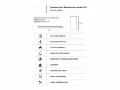 Best Paneles decorativos efecto piedra 3D (10 unidades, 7,2 m², revestimiento de pared de PU, 120 x 60 x 3 cm, volcán) Gris