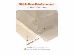 Best Paneles Laterales de Funda de Gazebo Invierno SucceBuy, 3,44x4,66 m, Cubierta de Gazebo Todas Estaciones, con Ventanas en Malla, Material PE de Alta Densidad Cenador Y Quiosco