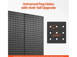 New Paneles Perforados de Metal SucceBuy, 2 Paneles, 609,6 x 304,8 mm, para Herramientas de Taller Panel De Pared
