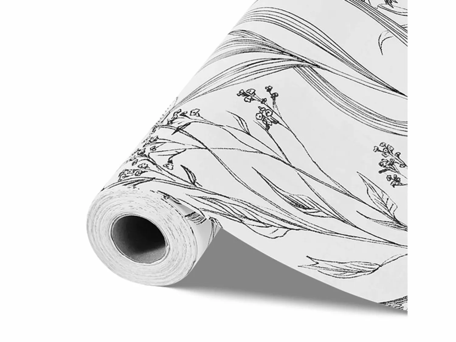 Clearance Papel Pintado Adhesivo de Pared SucceBuy, 45 cm x 10 m, Rollo Papel Pintado Autoadhesivo Vinilo, Motif Floral Botánico , Impermeable Blanco
