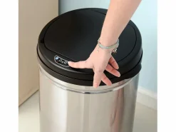 Papelera automática con sensor, 30L, acero inoxidable, color (Ø30,5x51,5 cm)