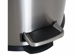 Best Papelera de acero inoxidable de 30 l con pedal y tapa abatible, con cubo interior, para cocina y baño (29,2 x 29,2 x 62,9 cm) Cubo De Basura Para Cocina