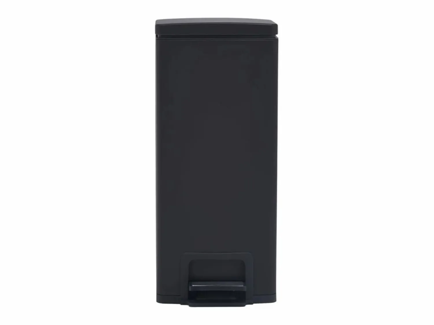 Clearance Helloshop26 Papelera de pedal antihuellas de acero inoxidable de 30 litros color 02_0006099 Negro