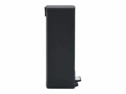 Clearance Helloshop26 Papelera de pedal antihuellas de acero inoxidable de 30 litros color 02_0006099 Negro